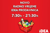 Novo radno vrijeme IDEA prodavnica