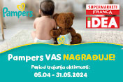 "Pampers vas nagrađuje" - Nova nagradna igra u IDEI i Franci