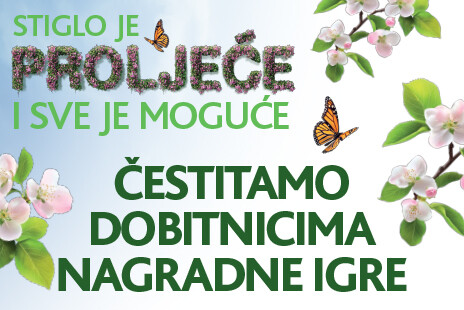 Poznati dobitnici velike IDEA nagradne igre "Stiglo je proljeće i sve je moguće!"