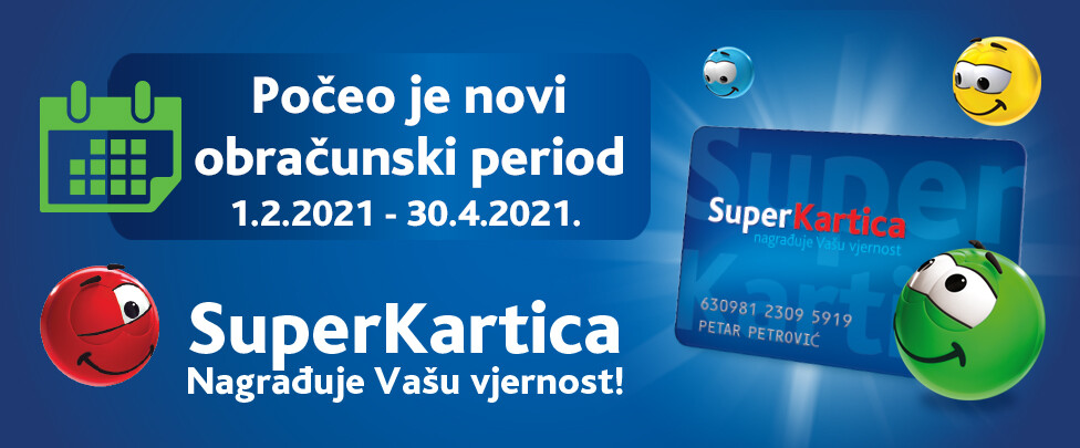 Super Kartica - Počeo novi obračunski period