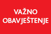 Važno obavještenje