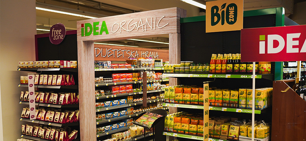 IDEA Organic, novo odjeljenje u IDEI Super Podgorica