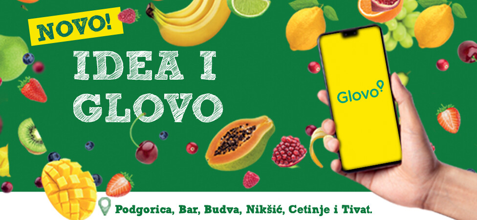 IDEA i Glovo nastavljaju da se šire i u ostalim crnogorskim opštinama