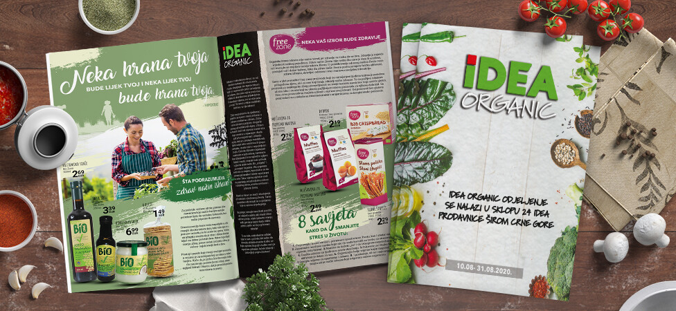 IDEA Organic u još 23 prodavnice širom Crne Gore