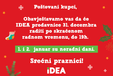 Obavještenje o neradnim danima