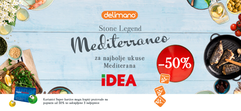 Ostvarite popust na Delimano Stone Legend Mediterraneo posuđe u IDEI