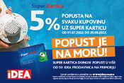 Popust na moru - 5% popusta na svaku kupovinu uz Super Karticu