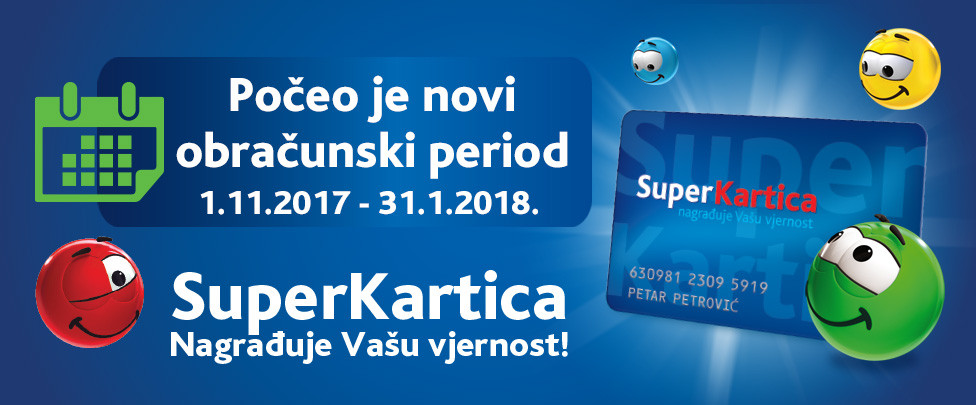Super Kartica - novi obračunski period
