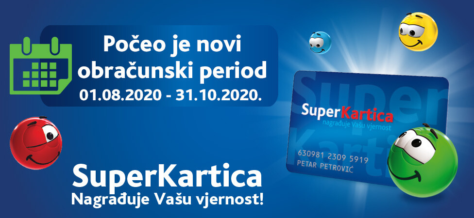 Super Kartica  - Počeo novi obračunski period